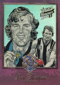 2014 Select AFL Honours Series 1 - Brownlow Sketches #BSK27 Len Thompson Front